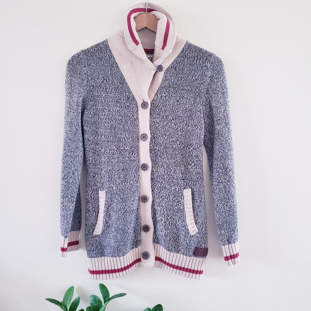 ROOTS CABIN Knitted Button Front Girls Long Cardigan - XXL ( 13 - 14YRS)